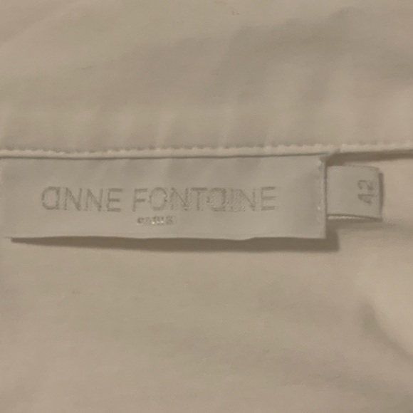 Anne Fontaine White Blouse Size M (EU 42) - Picture 3 of 3